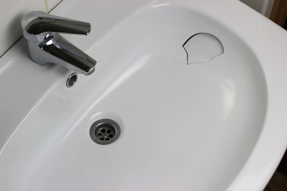 sink cracked